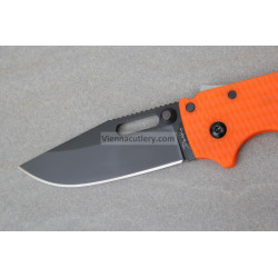 Demko AD 20.5 Clip Point Shark Lock DLC Orange