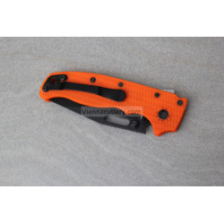 Demko AD 20.5 Clip Point Shark Lock DLC Orange