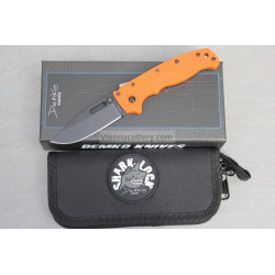 Demko AD 20.5 Clip Point Shark Lock DLC Orange