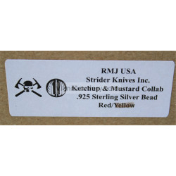 RMJ USA-Strider Knives Inc. Ketchup & Mustard Collab Red