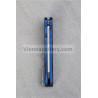 Protech Malibu Flipper 5201-Blue Blue Handle Stonewashed 20-CV Reverse Tanto Blade