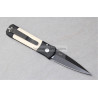 Protech Godson Tuxedo Ivory Micarta Black Blade