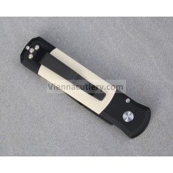 Protech Godson Tuxedo Ivory Micarta Black Blade