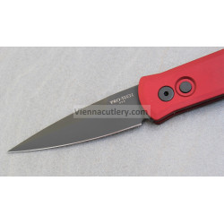 Protech Godson Red Handle DLC Black Blade