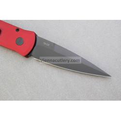 Protech Godson Red Handle DLC Black Blade