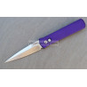 Protech Godfather Solid Purple Handle Satin Blade