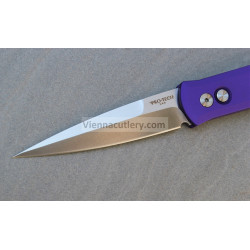 Protech Godfather Solid Purple Handle Satin Blade