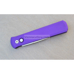 Protech Godfather Solid Purple Handle Satin Blade