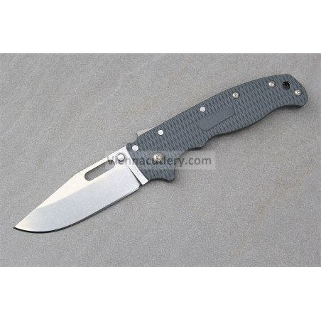 Demko AD 20.5 Clip Point Shark Lock Grey Stonewash