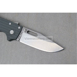 Demko AD 20.5 Clip Point Shark Lock Grey Stonewash