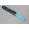 Microtech Ultratech D/E JK Blue Double Full Serrated