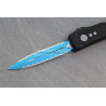 Microtech Ultratech D/E JK Blue Double Full Serrated