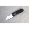 Protech Runt 5 Black Handle Stonewash Reverse Tanto Magnacut