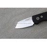 Protech Runt 5 Black Handle Stonewash Reverse Tanto Magnacut