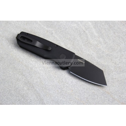 Protech Runt 5 Black Handle DLC Black Magnacut Blade