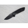 Protech SBR Short Bladed Rockeye Black Handle with Knurling Black Blade