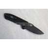 Protech SBR Short Bladed Rockeye Black Handle with Knurling Black Blade