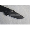 Protech SBR Short Bladed Rockeye Black Handle with Knurling Black Blade