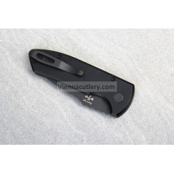 Protech SBR Short Bladed Rockeye Black Handle with Knurling Black Blade