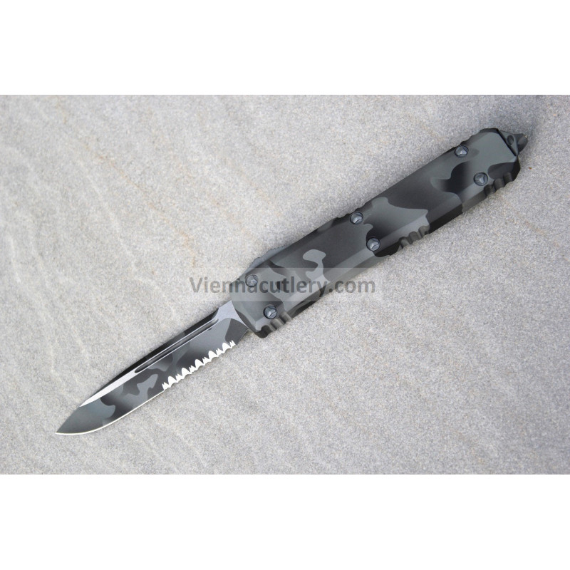 Microtech Ultratech S/E Signature Series Urban Camo Partial Serrated