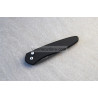 Protech Newport Solid Black Handle Black Blade