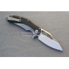 Microtech Matrix Titanium Handle Hand Rubbed Satin Carbon Fiber Scales