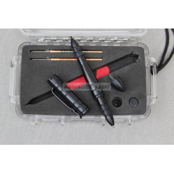 Swissbianco Tactical Pen Black Set with Otter Box