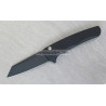 Protech Malibu Reverse Tanto Black DLC Abalone Button
