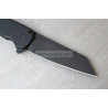 Protech Malibu Reverse Tanto Black DLC Abalone Button