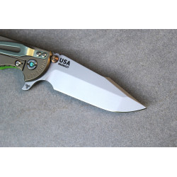 Hinderer XM-18 3,5 Magnacut Harpoon Spanto Lime Green G10
