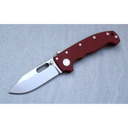 Demko MG AD 20 Magnacut V2 Clip Point Red G10