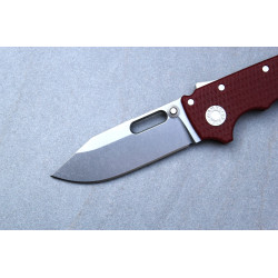 Demko MG AD 20 Magnacut V2 Clip Point Red G10