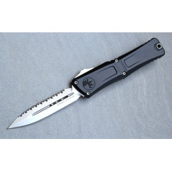 Microtech Combat Troodon D/E Gen III Stonewash Full Serrated