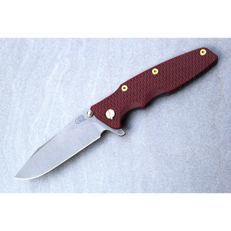 Hinderer Eklipse 3,5 Magnacut Skinny Slicer Red G10