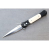 Protech Large Don Tuxedo Ivory Micarta Inlays