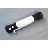 Protech Large Don Tuxedo Ivory Micarta Inlays