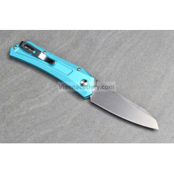 Protech Oligarch Auto Blue Stonewash Magnacut Pearl Button