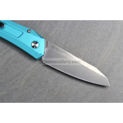Protech Oligarch Auto Blue Stonewash Magnacut Pearl Button